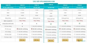 Cung cấp VPS máy chủ ảo giá rẻ, chất lượng cao