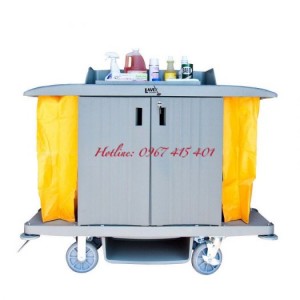 Xe phụ vụ phòng khách sạn 2 túi cao cấp