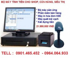 Tư vấn máy tính tiền cảm ứng cho siêu thị tạp hóa
