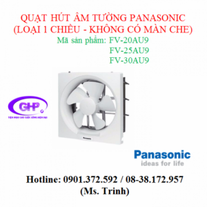 Quạt thông gió âm tường 1 chiều - không màn che Panasonic FV-20AU9