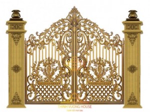 Cửa cổng biệt thự đẹp Thịnh Vượng House chỉ có thể là đẳng cấp !