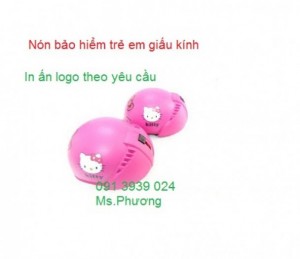 Mũ bảo hiểm trẻ em giấu kính