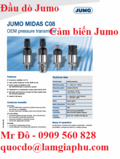 Đại lý tại Việt Nam phân phối cảm biến Jumo-Đầu dò nhiệt Jumo