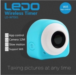 LEDO camera chụp ảnh tự sướng không dây mini. Màu xanh da trời.