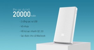 Pin sạc đa năng 20000mAh MI Chính Hãng