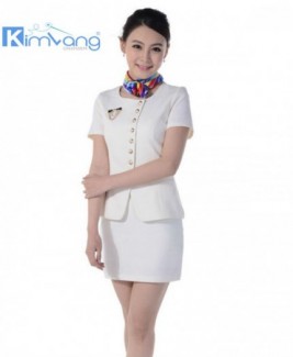 Đồng phục lễ tân khách sạn đẹp, giá rẻ - Công ty May Kim Vàng