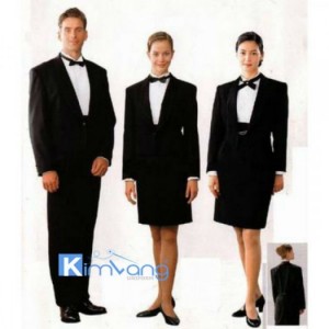 May đồng phục quản lý khách sạn theo yêu cầu - Công ty May Kim Vàng