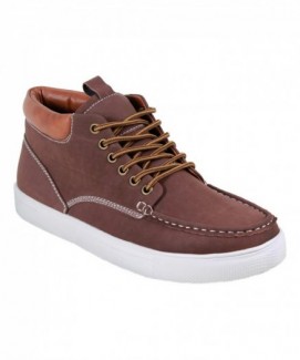 Giày ARider Brown Bob Hi-Top Sneaker