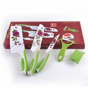 Cần bán bộ dao sứ ceramic: trong inox ngoài bọc sứ chống dính, gỉ