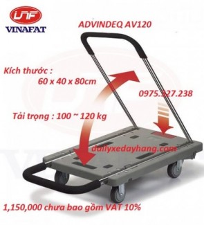 - Kiểu xe : xe đẩy tay (Gấp siêu gọn).
- Kích thước khi gấp gọn :78 x 40 x 13 cm
- Kích thước khi mở tay đẩy :60 x 40 x 80cm
- Tải trọng : 100 ~ 120 kg
- Phần khớp nối và bánh xe dày được thiết kế chắc chắn
- Kích thước cả thùng : 84 x 43 x 22cm
- Trọng lượng sản phẩm : 6 kg
- Trọng lượng cả bao bì : 6.8 kg