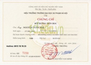 Cấp chứng chỉ bồi dưỡng Triết học Sau Đại Học