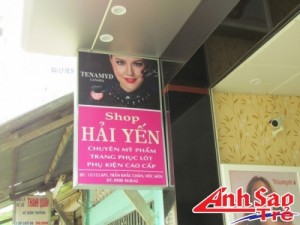 Một hộp đèn hiflex quảng cáo do Ánh Sao Trẻ thiết kế theo yêu cầu khách hàng.