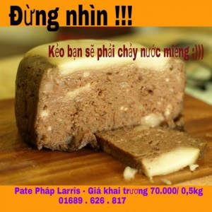 Pate Pháp Larris - chất lượng thay lời nói - 70.000đ/500gr