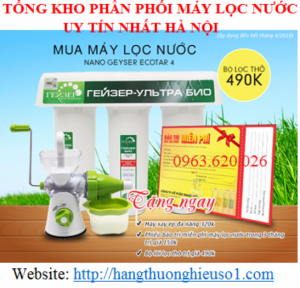 Máy lọc nước nano geyser Ecotar 4 (Model 2016)