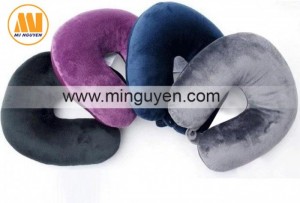 Gối kê cổ hạt xốp chữ U có in hình thú nhiều màu