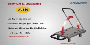 - Sàn bằng nhựa cao cấp đài loan.
- Kiểu xe : xe đẩy tay (Gấp siêu gọn).
- Kích thước khi gấp gọn :78 x 40 x 13 cm
- Kích thước khi mở tay đẩy :60 x 40 x 80cm
- Tải trọng : 100 ~ 120 kg
- Phần khớp nối và bánh xe dày được thiết kế chắc chắn
- Kích thước cả thùng : 84 x 43 x 22cm
- Trọng lượng sản phẩm : 6 kg
- Trọng lượng cả bao bì : 6.8 kg