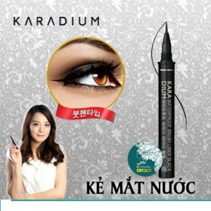 Bút dạ kẻ mắt nước Hàn Quốc – Karadium Waterproof Brush Liner Black