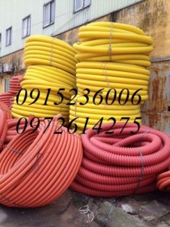 Ống nhựa gân xoắn HDPE luồn dây điện áp lực cao phi 110/0