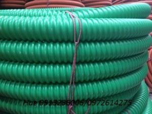 Ống nhựa gân xoắn HDPE luồn dây điện phi 130/100