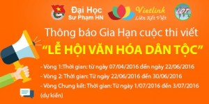 Thông báo Gia Hạn cuộc thi viết Lễ Hội - Văn Hóa Dân Tộc