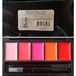 XU HƯỚNg 2016 Bảng son Ohui 5 màu SPF 10 HÀNG XÁCH TAY HÀN QUỐC