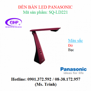 Đèn bàn LED Panasonic SQ-LD221 (đỏ, bạc) giá tót nhất