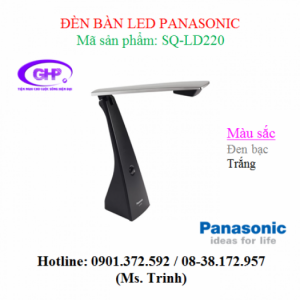 Đèn bàn LED Panasonic SQ-LD220 (trắng, đen bạc) chính hãng