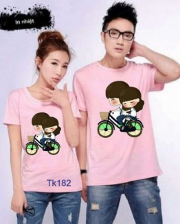 Set áo thun cặp (2 áo) nam nữ cực teen