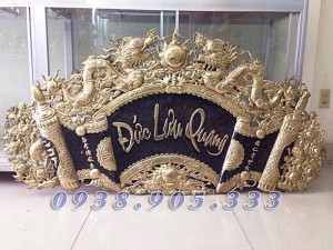 Hoành phi câu đối đức lưu quang hoa văn chữ thọ