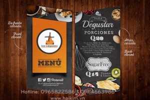 Thiết kế menu, menu nhà hàng, menu quán cafe, in menu giá rẻ, in menu lấy ngay