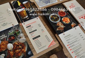 Thiết kế menu, menu nhà hàng, menu quán cafe, in menu giá rẻ, in menu lấy ngay