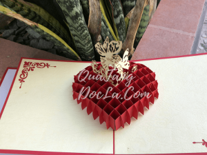 Thiep 3D, Thiet Ke Thiep 3D, Thiep pop up, Kirigami, Thiep Tinh Yeu