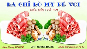 Ba Chỉ Bò Mỹ Pé Voi Cực Ngon Giao Ở Thành Phố HCM