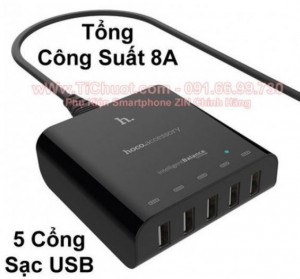 Sạc Nhanh HOCO 5 Cổng USB (UH501 SMART CHARGER 5USB)