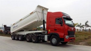 Xe Sơ Mi Rơ Moóc Doosung Thùng Tự Đổ Tải Trọng Cao – Cầu Nâng Hạ