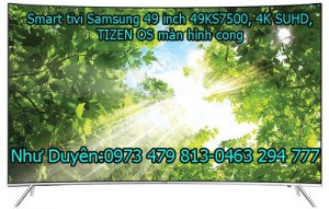 Hiện đại và sang trọng với Smart TV cong Samsung 49KS7500 4K SUHD, Tizen OS