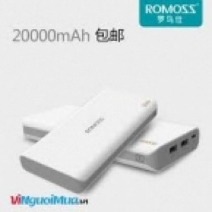 Pin Dự Phòng Romoss 20.000mah Chính Hãng Lõi Polymos Mõng