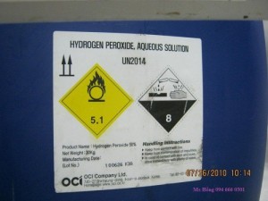 Hydrogen peroxit , H2O2, Oxy già