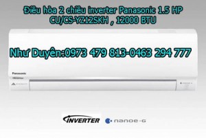Điều hòa Panasonic 2 chiều inverter CU/CS-YZ12SKH-8 ,12000BTU >>