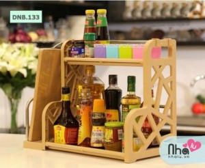 Giá để đồ nhà bếp hai tầng có GIÁ ĐỂ THỚT