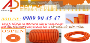 Ống nhựa gân xoắn HDPE bảo vệ cáp điện ngầm - ống GÂN xoắn HDPE chịu lực