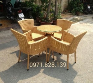 Bàn Ghế Mây Nhựa Thanh Lý Giá rẻ