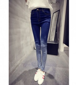 Quần Jeans Skinny Chuyển Màu Mã: Qd805 - Xanh