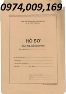 Bán vỏ hồ sơ cán bộ công chức