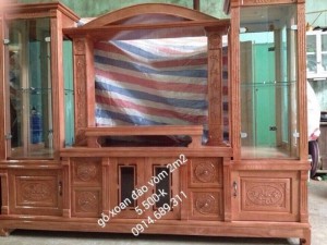 Kệ ti vi gỗ xoan đào