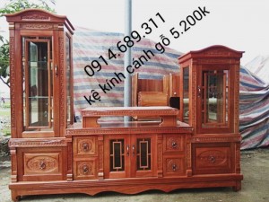 Kệ ti vi gỗ xoan đào