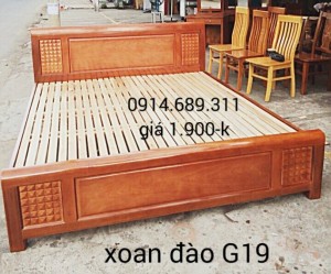 Giường ngủ gỗ sồi