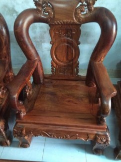 Bán bộ ghế gỗ Cẩm - tay cầm 12cm. Chưa xuất Xưởng.