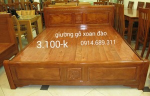 Giường ngủ gỗ sồi nga