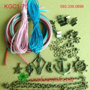 Bộ kit nguyên liệu làm 6 vòng tay giả cổ